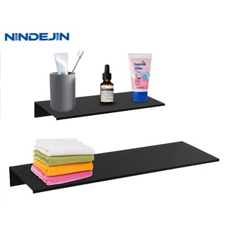 Nindejin ชั้นวางของในห้องน้ํา ชั้นเก็บของ 30-60 ซม. โมเดิร์น ด้าน ชั้นวางของในห้องน้ํา ห้องครัว ชั้นวางของติดผนัง อุปกรณ์ในบ้าน