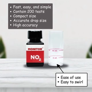ชุดทดสอบไนไตรท์ในน้ำ โมนิเตอร์เทสคิท MONITOR NITRITE TEST KIT (200 Tests)