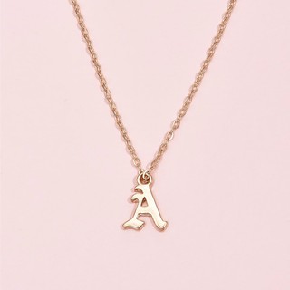 A chain necklace สร้อยคอจี้ตัว A