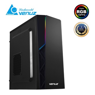 ราคาCASEVENUZ ATX Computer Case VC1915 /ไฟ RGBมีประกัน 1ปี XI