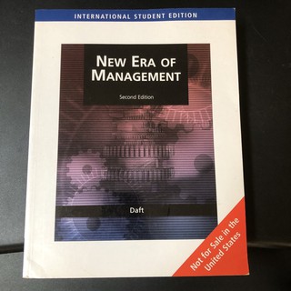 Textbook หนังสือ บริหารธุรกิจ การจัดการ  "New Era of Management" Daft