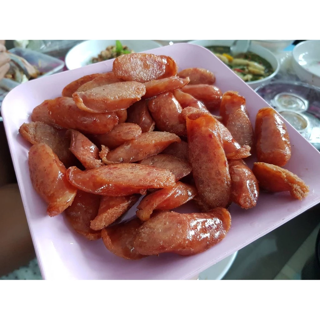 [ลดหนัก 2 วัน] กุนเชียงไก่ เกรดA เนื้อไก่สด มันน้อย ไม่ใส่วัตถุกันเสีย ไม่ใส่ดินประสิว สูตรโบราณอบเตาถ่าน thumbnail 4