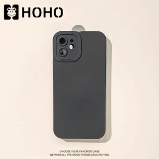 D🔥HOHO เคสกำมะหยี่ขอบเหลี่ยม ใช้สำหรับ iPhone 6 6S 7 8 7+ 8+ Plus + SE 2 3 X XR XS Max 11  Pro Max PTU Case เคสซิลิโคน