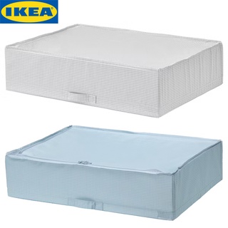 IKEA STUK สตูค กล่องใส่เสื้อผ้า, ขนาด 71x51x18 ซม. ออกแบบมาให้เลื่อนเก็บเข้าใต้เตียงได้พอดี ช่วยปกป้องเสื้อผ้า ผ้านวม