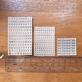 [S3] SAWAKOshop.hk | ของตกแต่ง | สติกเกอร์ตัวอักษรนูน 3D ALPHABET STICKERS (3 มม.) | A-Z / a-z / 0-9