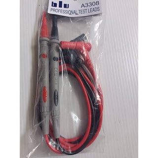 สายวัดมิเตอร์ปลายเข็ม blu รุ่น A3308 สายมิเตอร์ 1000V20A คุณภาพดีใช้ได้กับมิเตอร์ทุกรุ่น