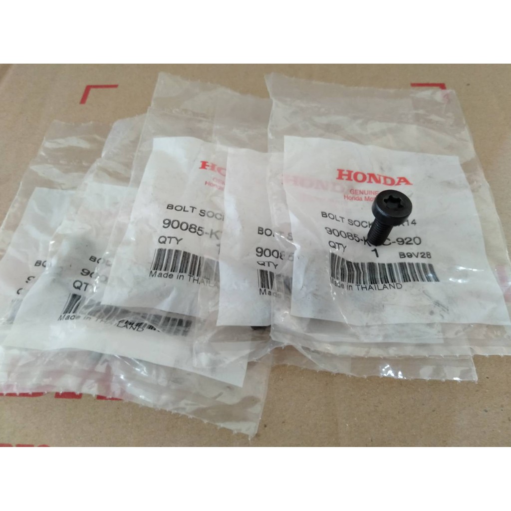 น็อต จับคลัทช์สตาร์ท ของแท้เบิกศูนย์ honda 6ตัว เวฟ110i ดรีม110ไอ Wave125i MSX125 เวฟ125iบังลม รหัส 90085-KTC-920