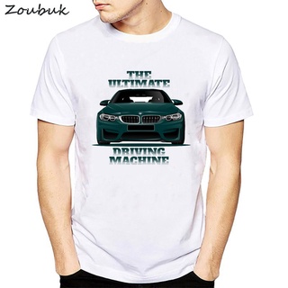 เสื้อยืดสีขาวเสื้อยืดลําลอง แขนสั้น พิมพ์ลายรถยนต์ bmw e46 e90 e39 e60 e30 สีขาว พลัสไซซ์ สําหรับผู้ชายS-4XL