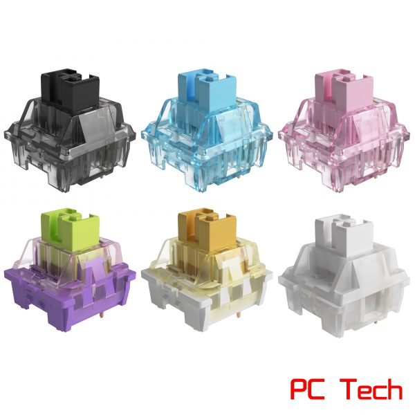 AKKO CS Switch 45 ชิ้น RGB SMD สําหรับคีย์บอร์ดแมคคานิคอล รุ่น Jelly Pink/Blue/Black/White และ Sponge Starfish