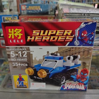 เลโก้ Lego Super Heroes Spiderman No.78040D ต่อง่าย สี(มีคู่มือ) ตั้งโชว์ สะสม ของขวัญ ของเล่น เสริมพัฒนาการ