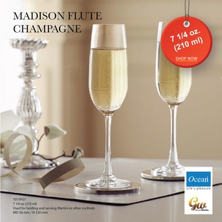 แก้วแชมเปญ โอเชี่ยนกลาส รุ่น MADISON FLUTE CHAMPAGNE 1015F07 (1 pcs.)