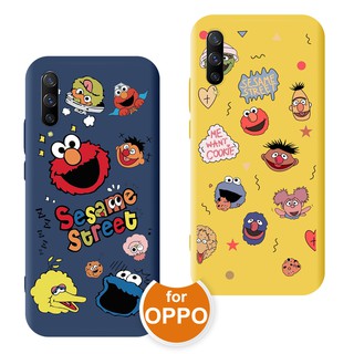 Sesame Street Soft Case เคส OPPO A74 A33 A32 A93 A94 A15 A15S A55 A54 A53 A53S A31 A5 A9 2020 Reno 5 2z 2f 3 4 Pro Ace Realme 5 5S 5i 6i C3 6 X X2 Find X3 Pro F1S A12 A12E A37 A39 A8 A52 A57 A59 A59S A72 A91 A92 A83 A1 A3S A5S A7 F7 F9 F11 R17 F17 F19