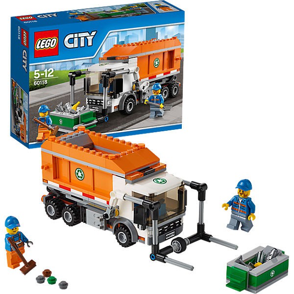 [RARE] LEGO : No.60118 LEGO CITY : GREAT VEHICLES GARBAGE TRUCK (2016) ชุดรถทรักค์เก็บขยะคันใหญ่ สิน