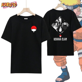 T-shirt  Naruto co-branded COS Naruto Ske เสื้อยืดแขนสั้นวัยรุ่นอะนิเมะแขนสั้นผ้าฝ้ายเสื้อ bottomingS-5XL