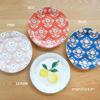 #พร้อมส่ง Flower underglaze plate