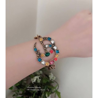 สร้อยข้อมือกุชชี่  Crystal Double G Bracelet By Gucci งาน 1:1 ถ้าขึ้นชื่อว่า 1:1 ร้านนี้คือเหมือนของแท้เป๊ะๆนะคร๊าาา