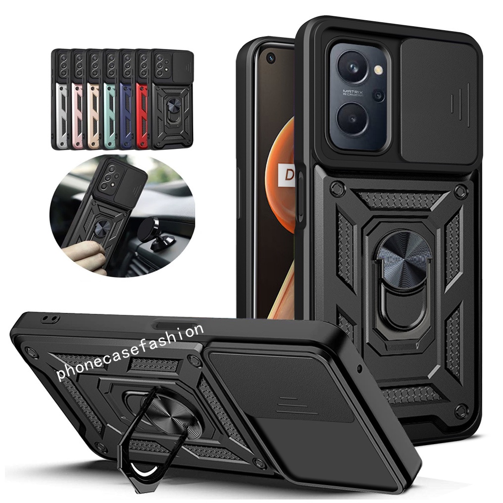 เคสโทรศัพท์สําหรับoppo A96 A76 A77 A77s A57 A55 5G 4G 2022 เกราะกันกระแทกปลอกแหวนขาตั้งกล้องฝาครอบป้องกัน