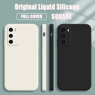 เคสมือถือ แบบซิลิโคน สีพื้น สําหรับ OPPO Reno 6 6Z 5 4 SE 3 2 2Z ZF 4G 5G สแควร์ Square Liquid Case การป้องกันกล้อง