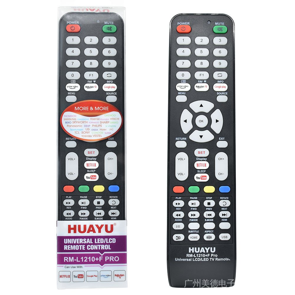 Huayu RM-L1210 series Universal LED TV Remote ทดสอบ nd: Pensonic Starcrown Prestiz ฮานาบิชิ MyView D