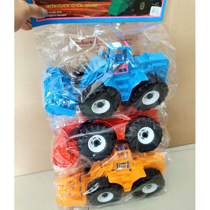 รถเกี่ยวข้าวรุ่นถุง (ราคาต่อ 1 คันค่ะ) รถของเล่นคละสีส่ง รถเกี่ยวข้าวรถโมเดล