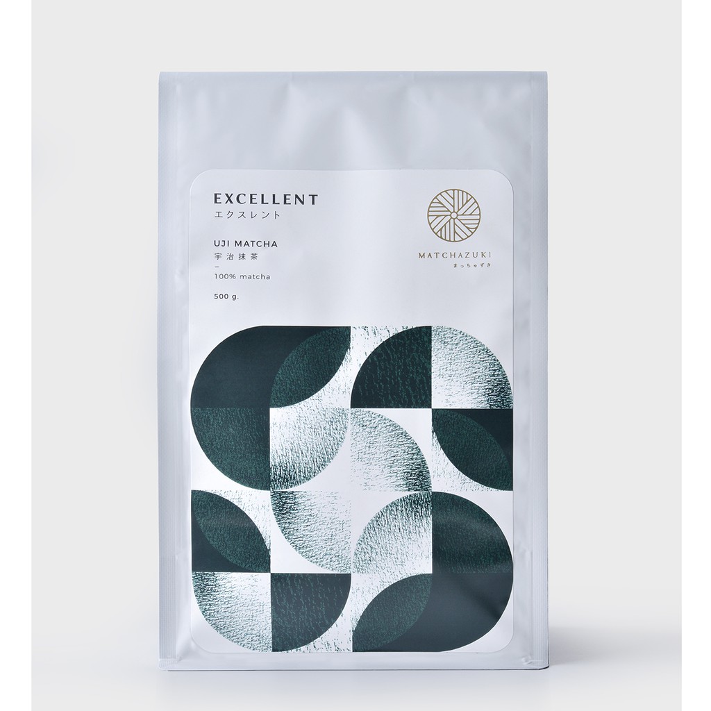 MATCHAZUKI ผงชาเขียวมัทฉะพรีเมี่ยมจากญี่ปุ่น  เกรด Excellent 500g (エクスレント)