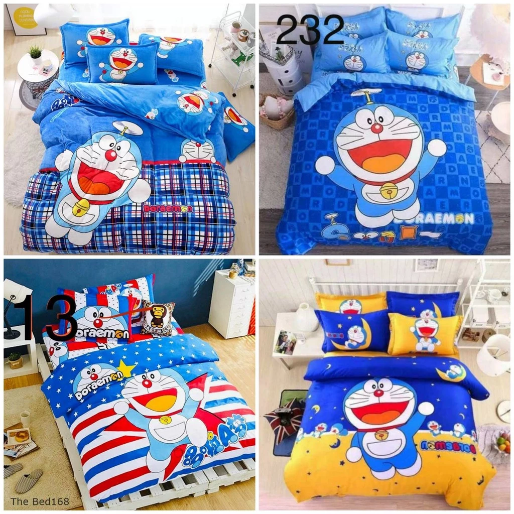 ชุดเครื่องนอน โดเรมอน ผ้าปูที่นอน ผ้านวม ปลอกหมอน thumbnail 6