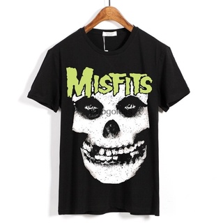 เสื้อเชิ้ตแขนสั้นลําลอง พิมพ์ลาย Misfits Nathan Punk Rock แฟชั่นฤดูร้อน สไตล์พังก์ร็อก สําหรับผู้ชาย