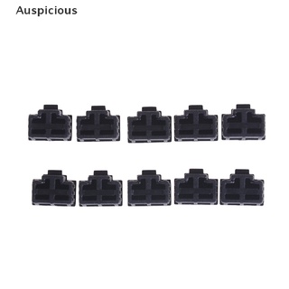 [มงคล] 10 ชิ้น พอร์ตฮับอีเธอร์เน็ต สีดํา RJ45 ฝาครอบป้องกันฝุ่น ปลั๊กดี