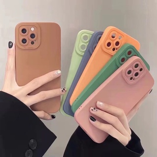 037.เคสซิลิโคสนิ่มกันกล้อง สีทึบ สีลูกกวาด TPU เคส OPPO Reno7 pro Reno7z A76 A36 A16K A96 Reno8z A98