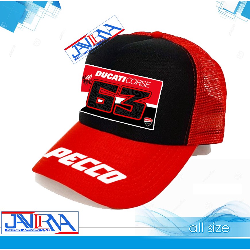Pecco Bagnaia63 หมวกตาข่าย สําหรับผู้ใหญ่
