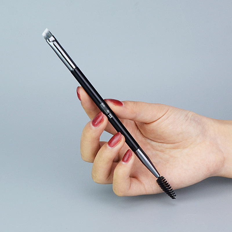 Korea fillimili590 double head eyebrow brush Spiral brush hard Slanted