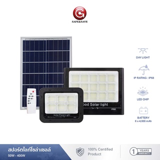 ไฟโซล่าเซลล์ Safe&Save ไฟสปอตไลท์ Solar Spotlight สปอร์ตไลท์โซล่าเซลล์ LED-SPL-SOLAR