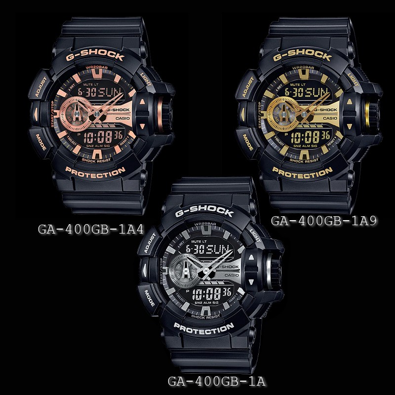 CASIO GA-400GB Series GA-400GB-1A GA-400GB-1A4 GA-400GB-1A9 G-SHOCK ของแท้ 100% ประกัน 1ปี