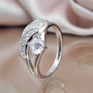 แหวน ปีกนางฟ้า ฝังคริสตัล Ring Angel Wing European Classic Style Fashion Jewelry Rings Gift