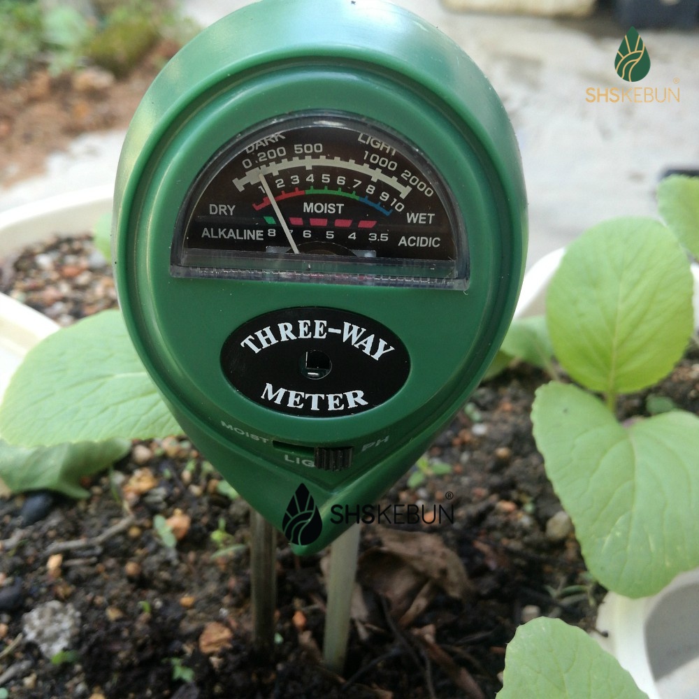 ดิน pH Meter 3 ใน 1 เมตร pH Tanah pH Meter สําหรับดิน Moisture Meter เครื่องทดสอบดิน土酸测仪 SHS Kebun
