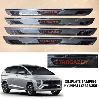 Hitam Hyundai Stargazer 2022 2023 2024 แผ่นปิดด้านข้าง สีดํา