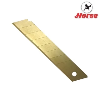 Horse ตราม้า ใบมีดคัตเตอร์ Size L " ไทเทเนียม" L45 องศา H-55L บรรจุ 6 ใบ/หลอด จำนวน 1 หลอด