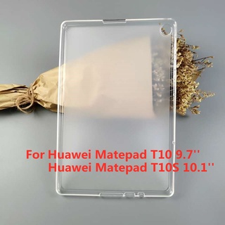 เคสซิลิโคน TPU นิ่ม แบบใส สําหรับ huawei Matepad T10S 10.1 นิ้ว 2020 huawei Matepad T10 9.7 นิ้ว M5 Lite 10.1 นิ้ว