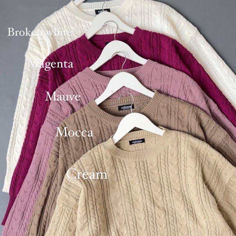 เสื้อสเวตเตอร์ครอป Jisoo by Edmee_outfit (ori)