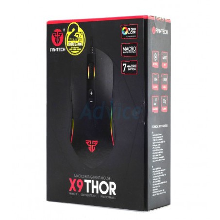 OPTICAL MOUSE FANTECH X9 THOR GAMING (BLACK)