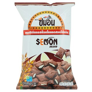 🔥ยอดนิยม!! ซีมอน ขนมซีเรียลรสช็อกโกแลตสอดไส้ครีม 75กรัม Simone Chocolate Cereal Snacks with Cream 75g