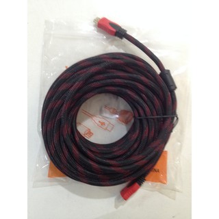 สายสัญญาณ HDMI V1.3 V1.4 V2.0 HDTV ยาว 15 เมตร สายถักป้องกันสัญญาณรบกวน HDMI Cable 15M type A