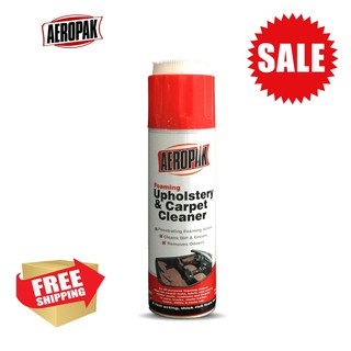 Aeropak Foam Cleaner โฟมทำความสะอาดเบาะผ้า พรม ไวนิล สเปรย์โฟมทำความสะอาดอเนกประสงค์ รองเท้าหนัง พรม แถมฟรี !!! ผ้าไมโคร