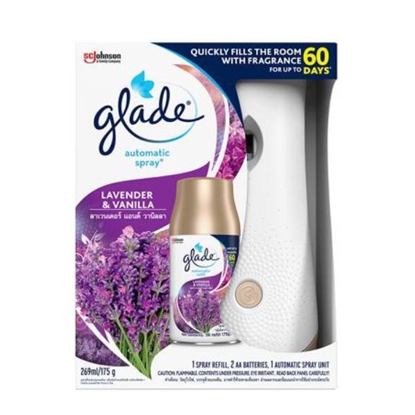 เครื่องพ่นปรับอากาศ GLADE 175g LAVENDER VANILLA
