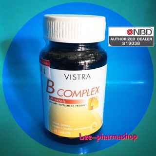 Vistra B Complex Plus Minerals 30 เม็ด