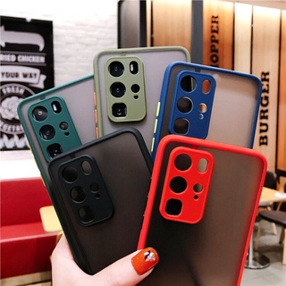 Case OPPO A95 A76 A16 A16k A3s A5s A9 A5 2020 A31 A15 A15s A52 A72 A92 เคสกันกระแทก เคสหลังด้านกล้องขอบสี