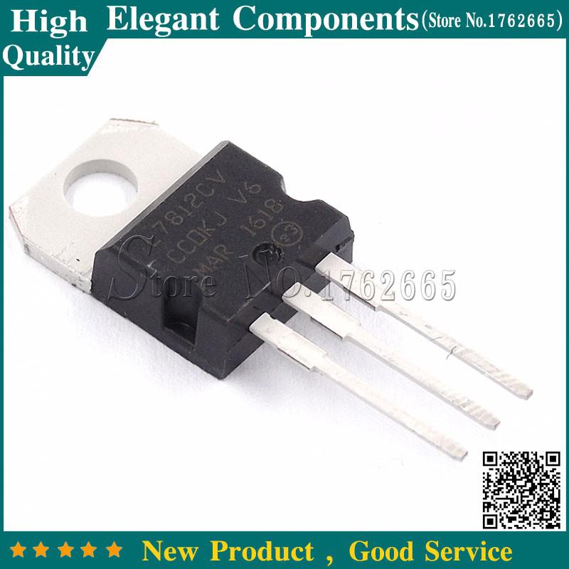 10PCS L7812CV LM7812 TO220 L7812 TO-220 7812CV 12V Voltage Regulator Free Shippi