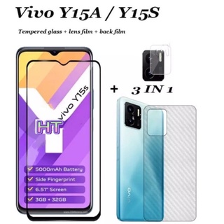 [ส่งจากไทย] ฟิล์มกระจกเลนส์กล้อง Vivo Y15S 2021 ฟิล์มเลนส์กล้อง ปกป้องกล้อง