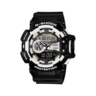 Casio G-Shock นาฬิกาข้อมือผู้ชาย สายเรซิ่น รุ่น GA-400-1ADR-สีดำ-ขาว