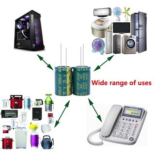 คาปาซิเตอร์ 10000uF 35V ราคาต่อ 1 ชิ้น Capacitor สำหรับเครื่องเสียง แอมป์จิ๋ว อิเล็กโทรไลต์ คาปาซิเตอร์